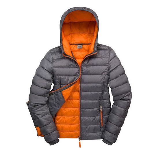 Women´s Snow Bird Hooded Jacket - grey - orange-568