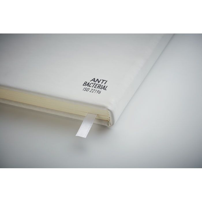 Antibakterielles A5 Notizbuch ARCO CLEAN - weiß-884