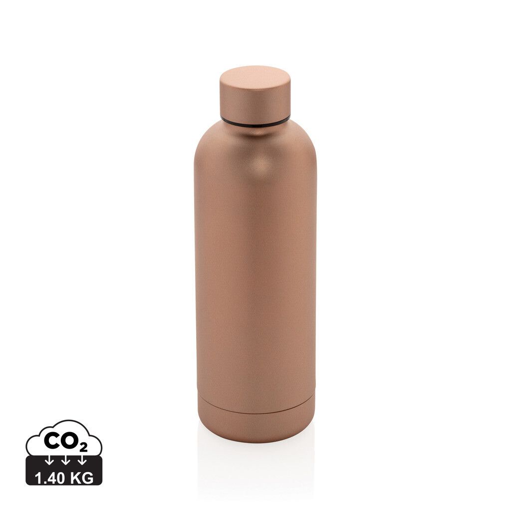 Impact Vakuumflasche aus RCS recyceltem Stainless-Steel - braun-516