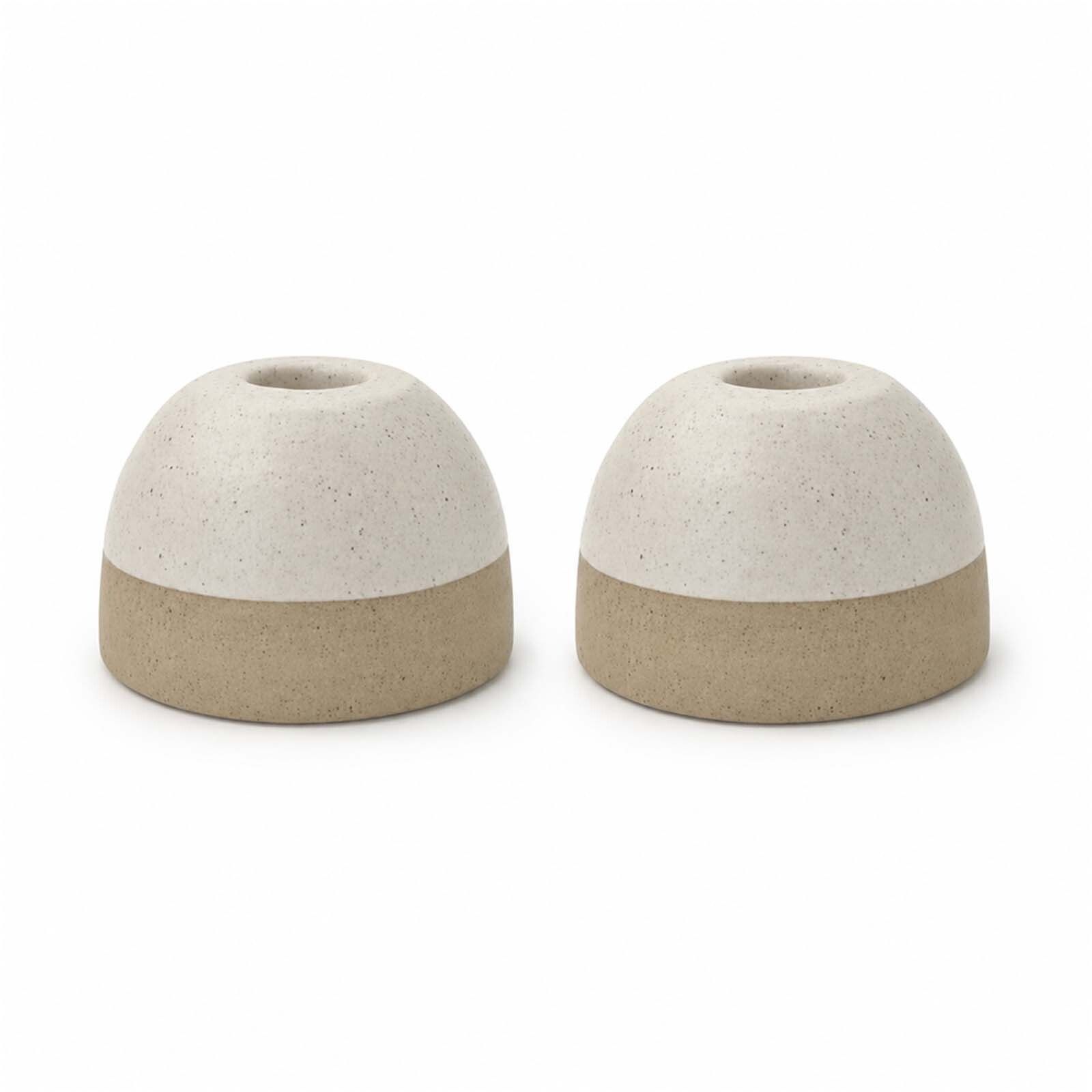 Originalhome ReCllay Kerzenständer Set - weiss-248