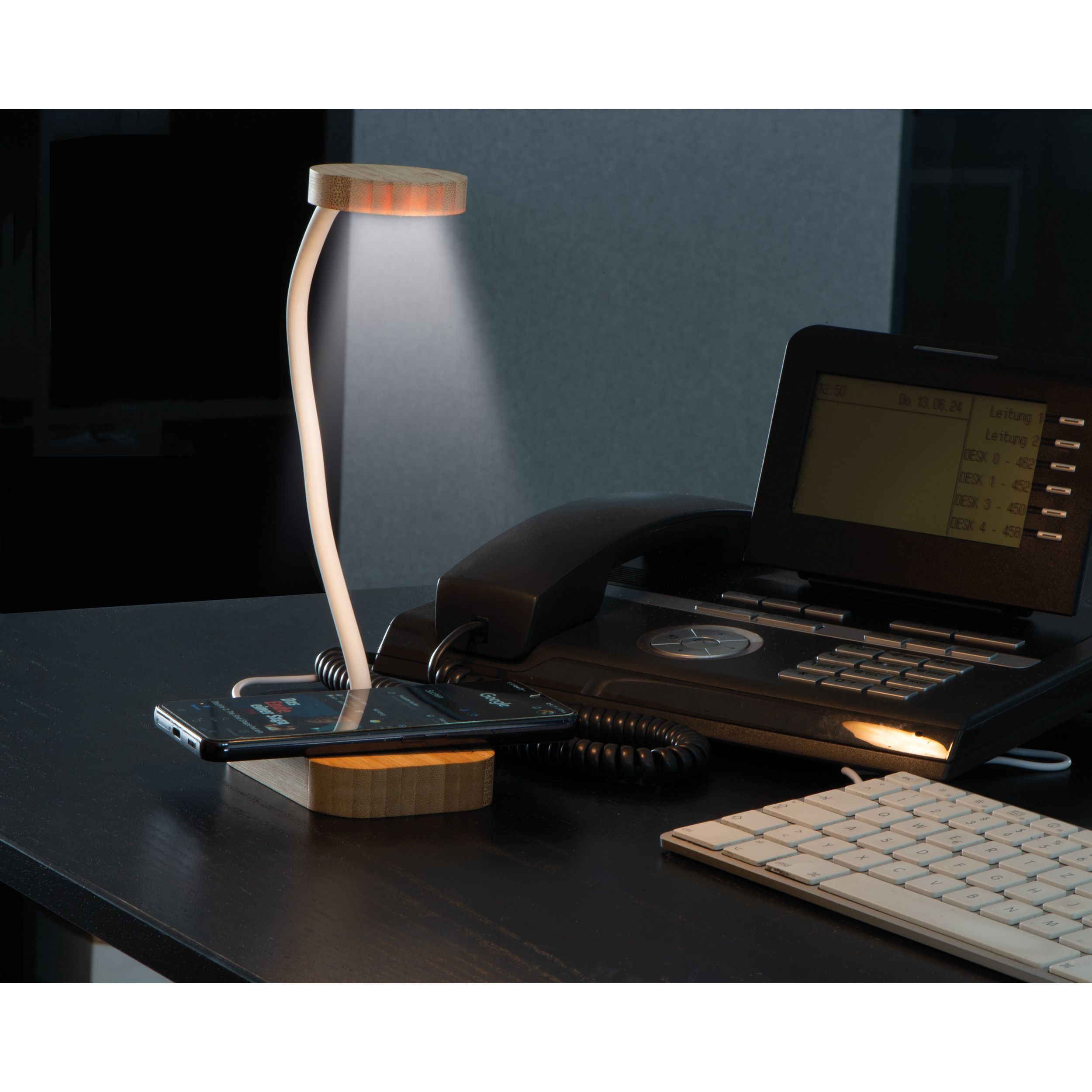 Lampe mit Induktionsladegerät Tomsk - beige-288