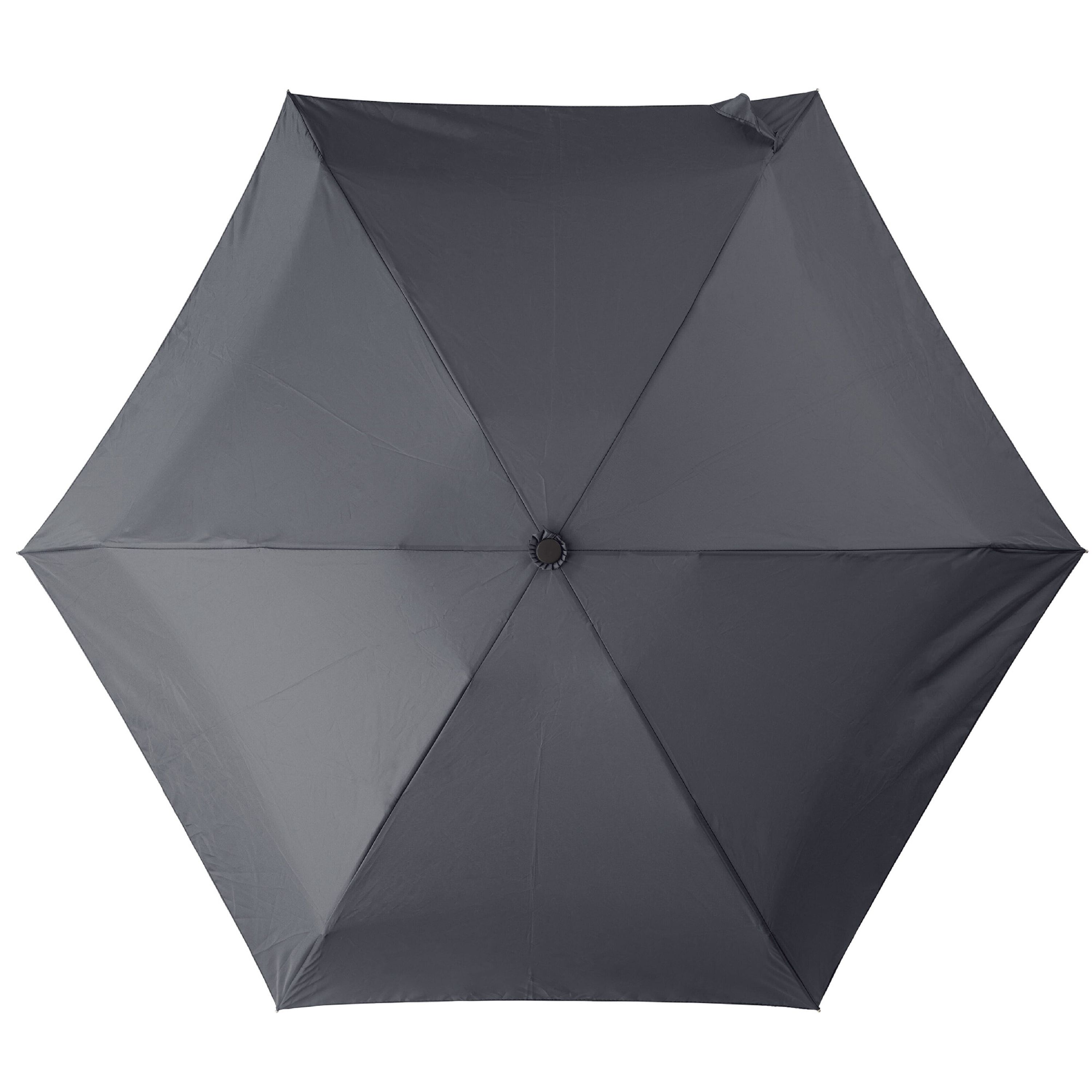 Ultraleichter 21” Regenschirm mit Hülle - schwarz-878