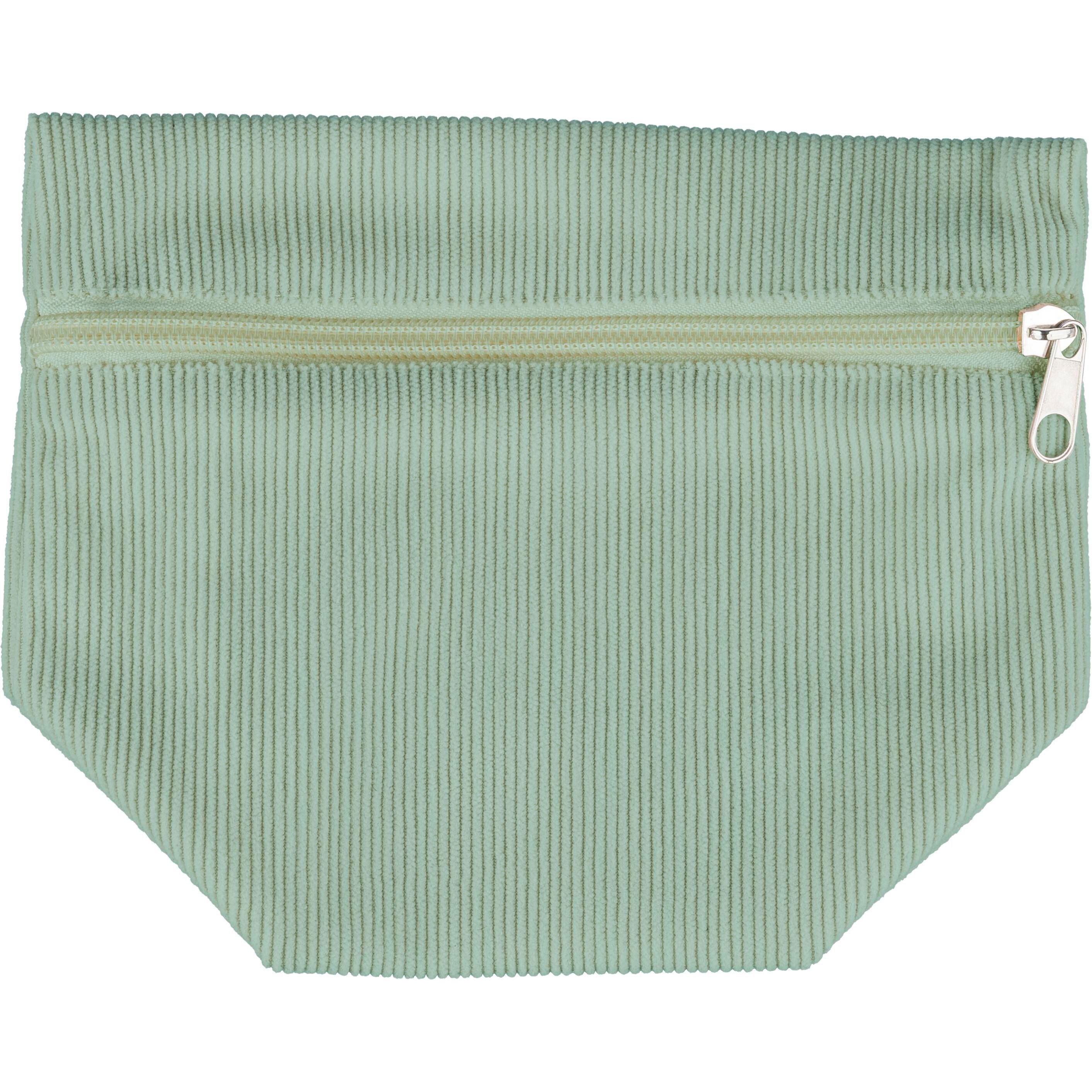Kosmetiktasche aus Cord mit Reißverschluss Tia - pastellgrün-409