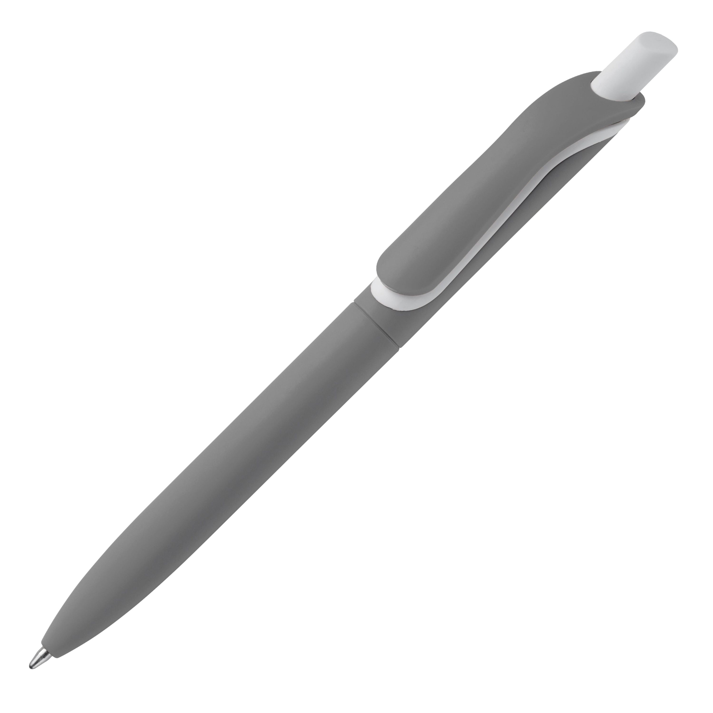 Kugelschreiber Click-Shadow Soft-Touch Hergestellt in Deutschland - grau-665