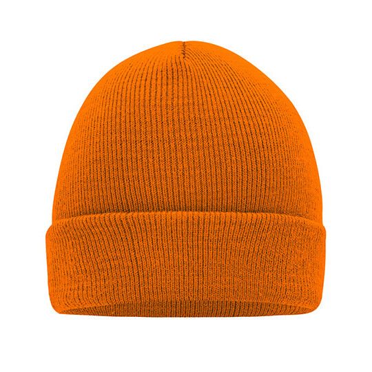 Knitted Cap - orange-225