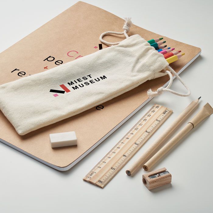 Zeichen-Set für Kinder FUNDRAW - beige-123