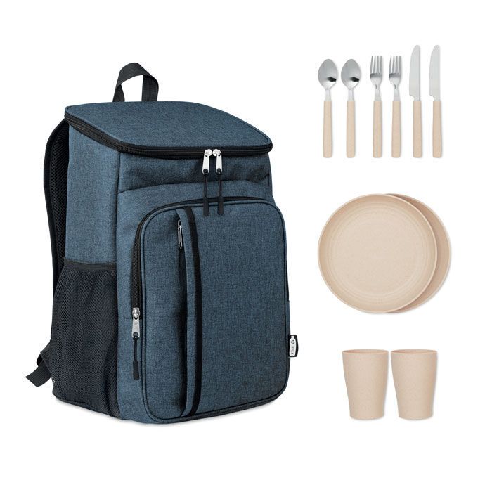 Picknickrucksack 600D RPET MONTECOOL - blau-360
