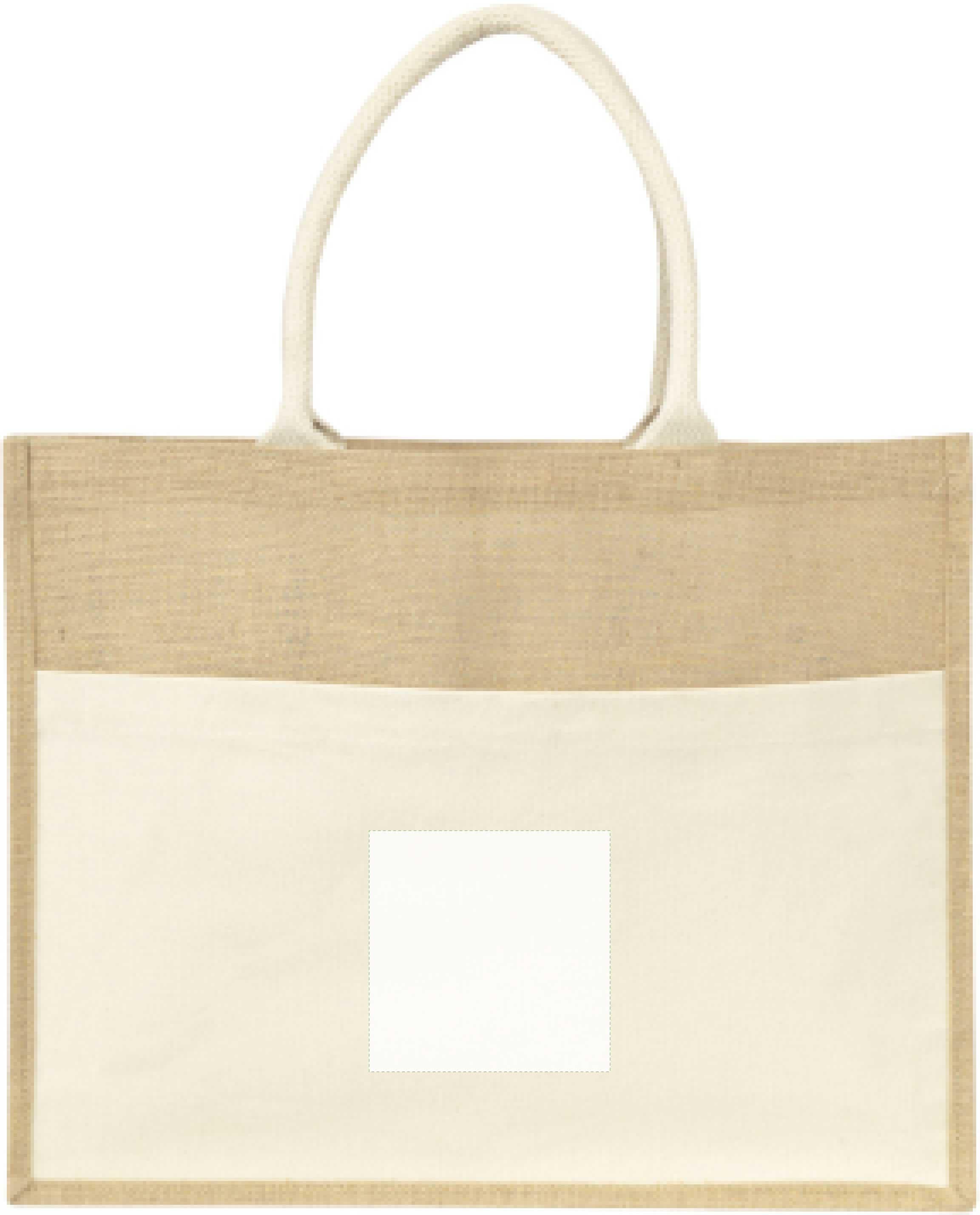Veredelungsposition Tasche auf der Vorderseite
