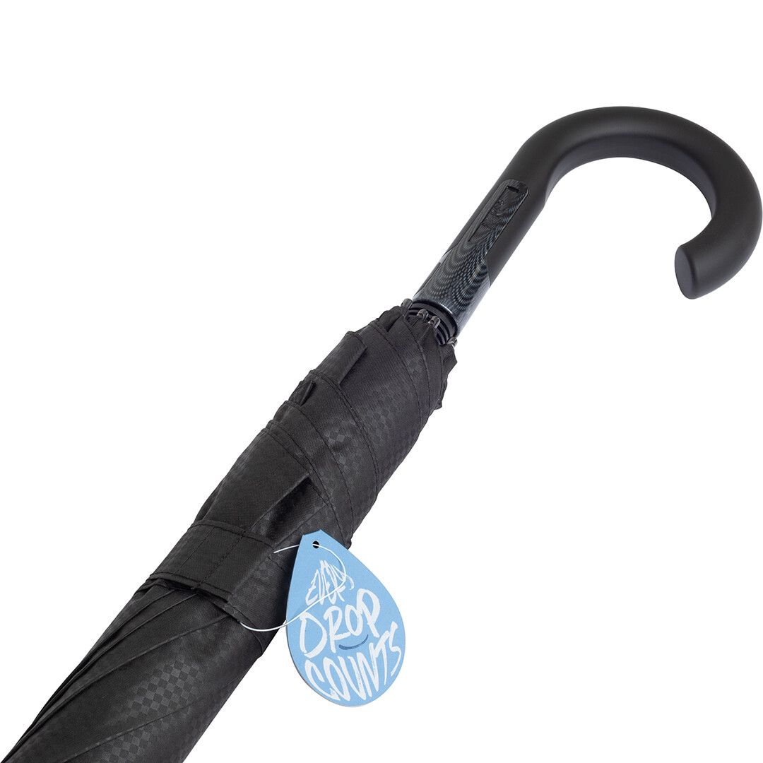 AC-Gästeschirm FARE® Carbon Style mit waterSAVE® Bezug Ø125 cm - schwarz-697