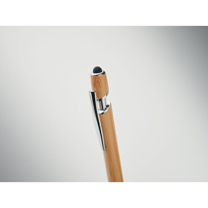 Druckkugelschreiber mit Stylus RENN - holz-375