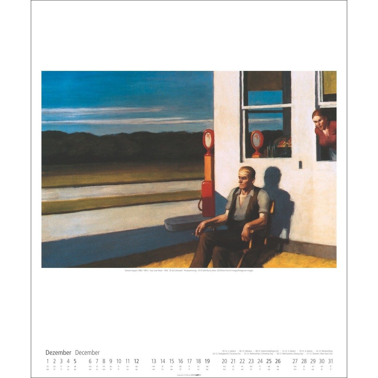 Edward Hopper - Kunst & Kultur Kalender-323