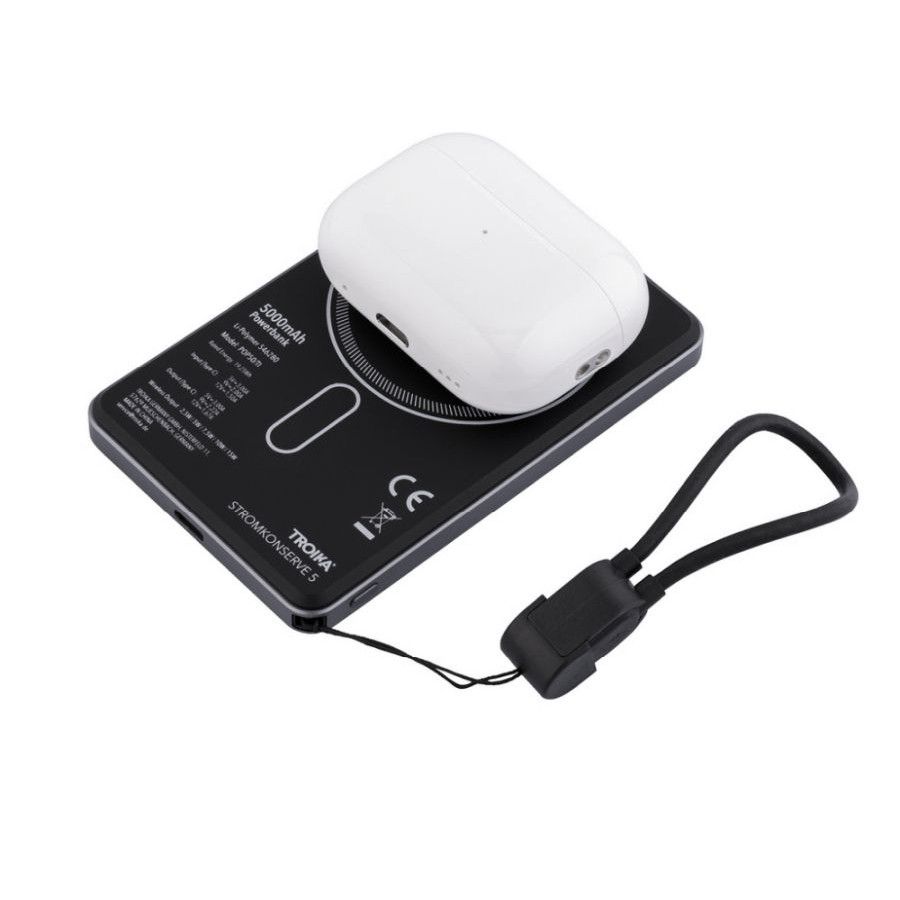TROIKA Powerbank STROMKONSERVE 5 - grau - schwarz-155