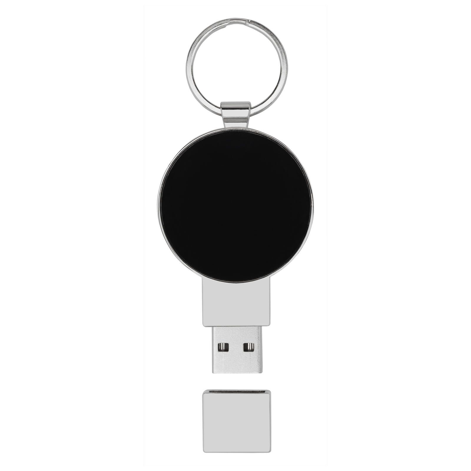 Runder Light Up USB Stick - weiss - 1 GB-153