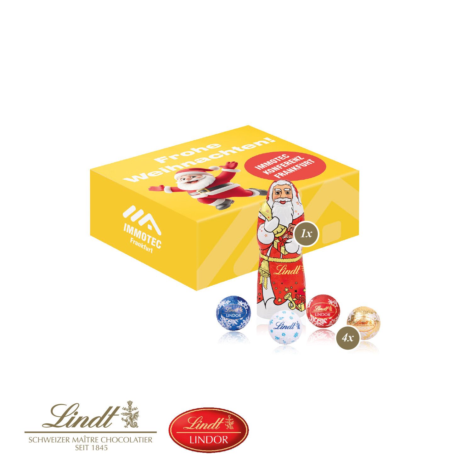 Santa Werbebox mit Lindt Minis Und Nikolaus-37