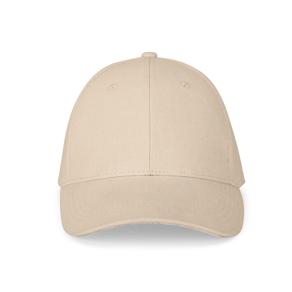 NATHAN Kappe aus 100 % Baumwolle (260 g/m²) mit 6 Paneelen - beige-523