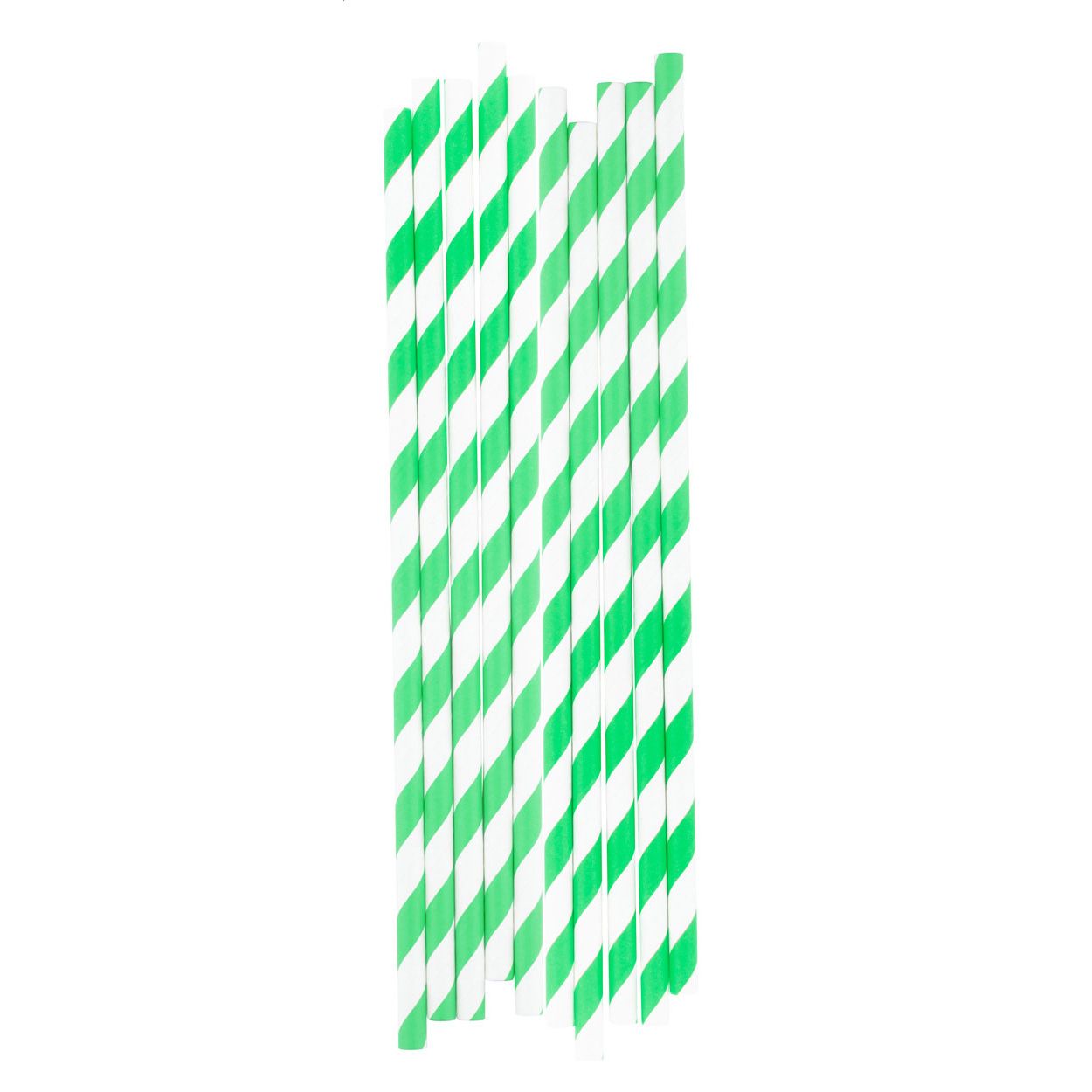 Trinkhalm-Set StriStraw - grün - weiß-553