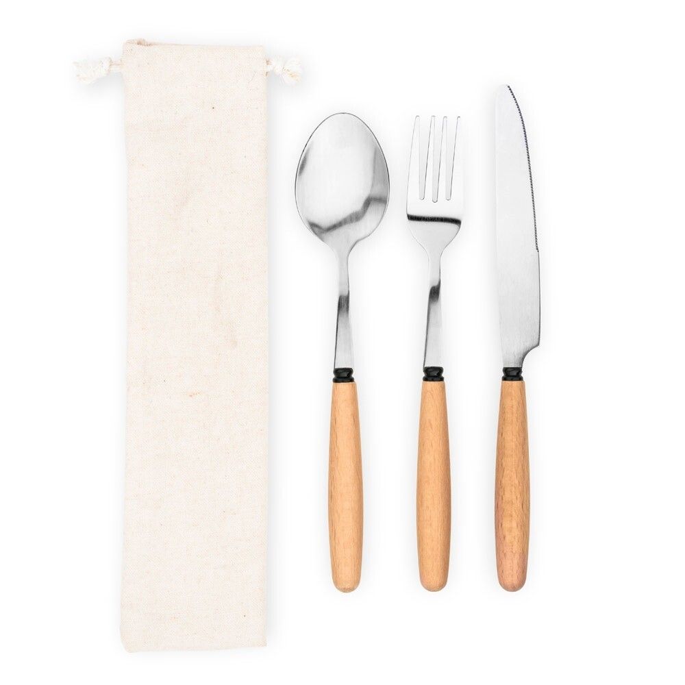 BOULUD 3-teiliges Set aus Akazienholz - natur-370