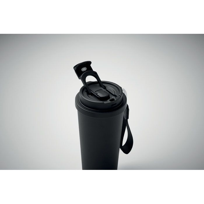 Doppelwandiger Trinkbecher 500m TOPAZ LARGE - schwarz-823
