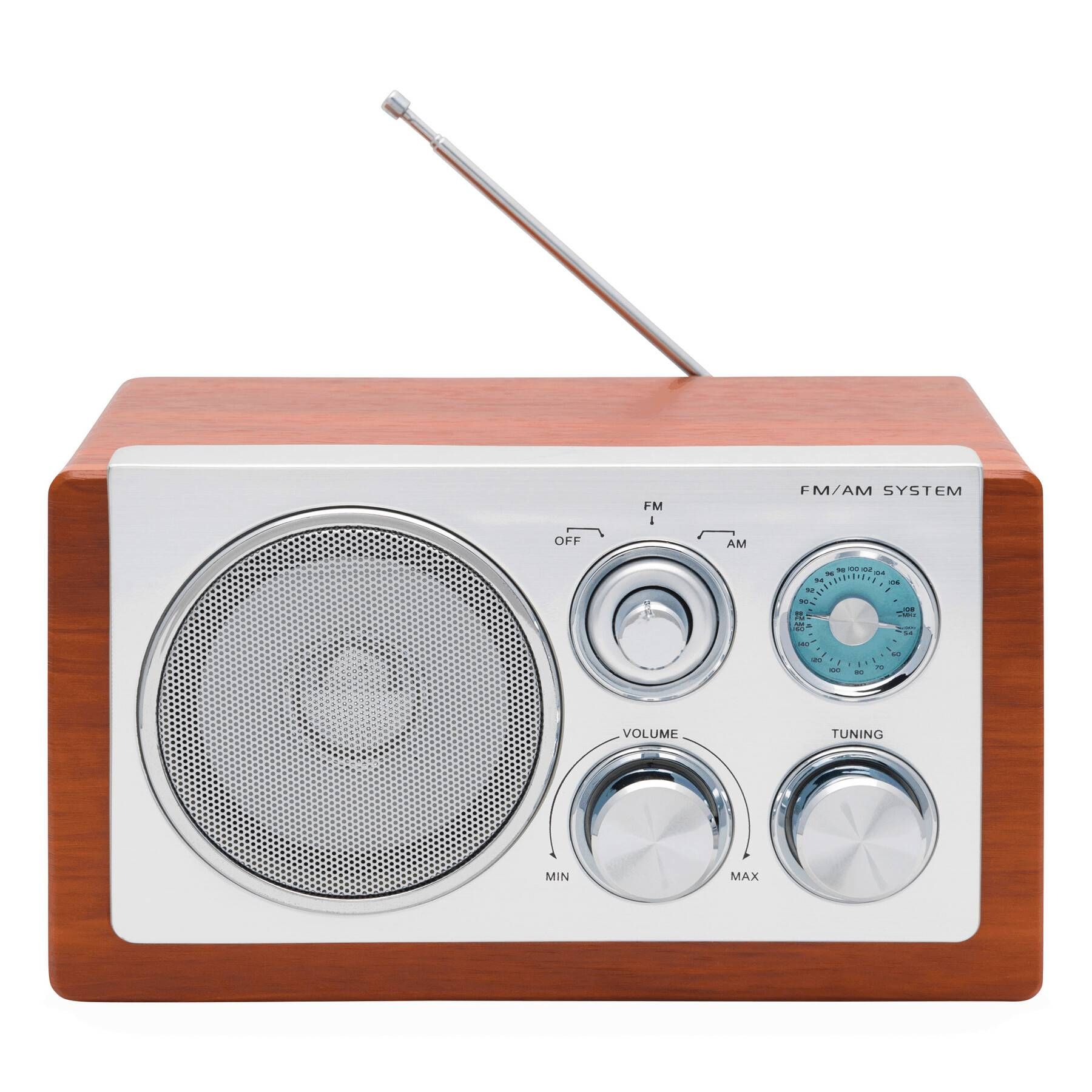 AM/ FM-Radio CLASSIC - braun - silber-576