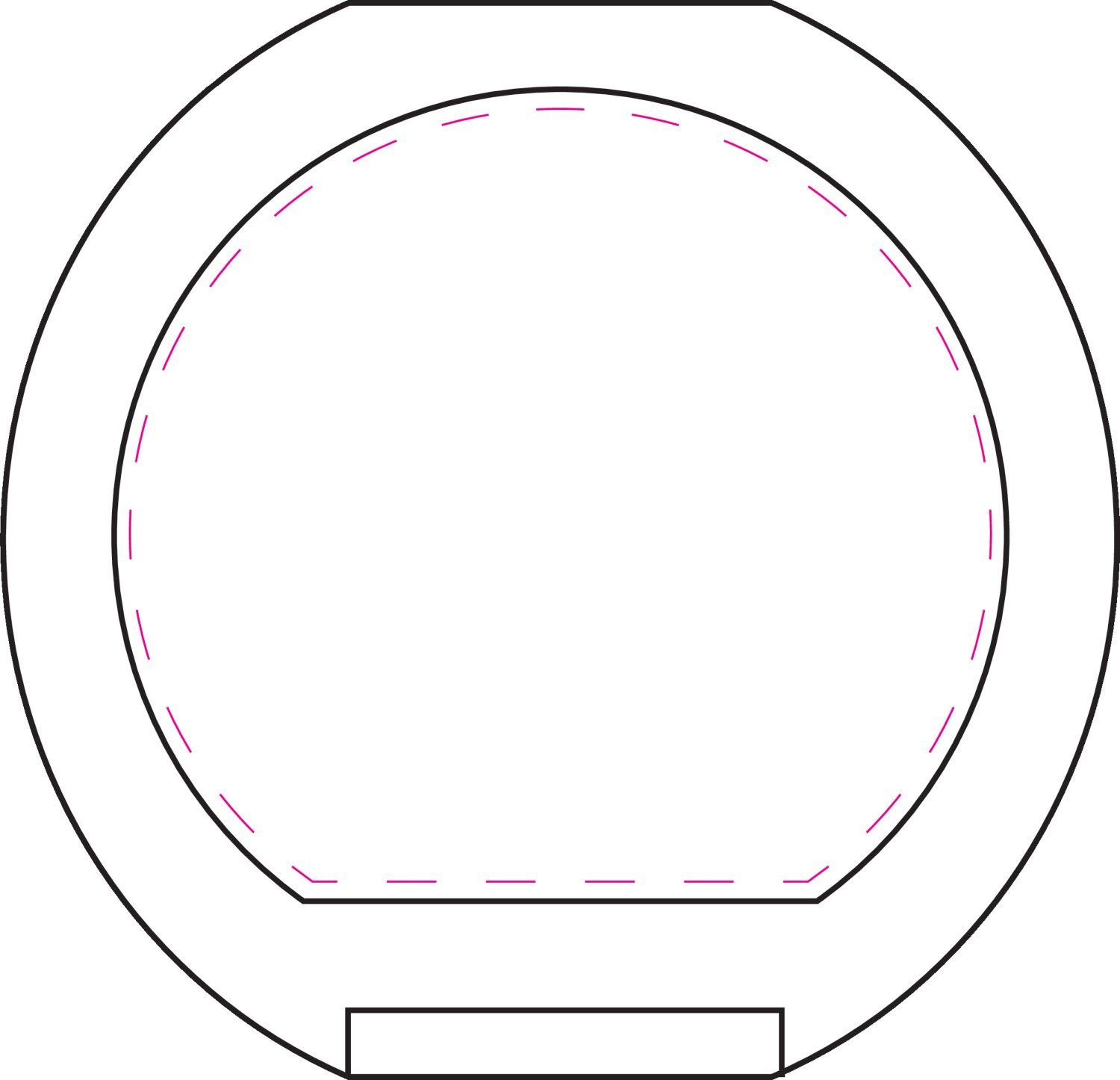 Veredelungsposition mittig auf Deckel