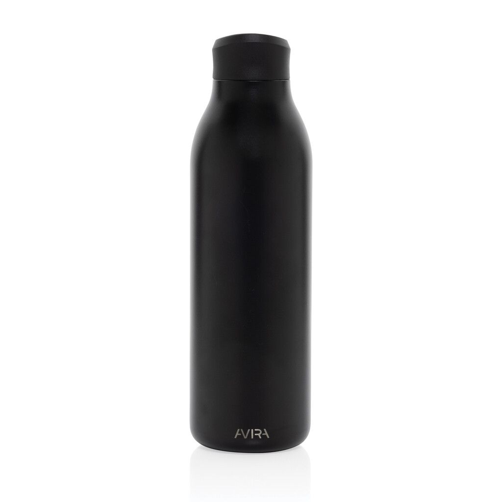 Avira Alok 360 Klick-Wasserflasche aus RCS rec. Stahl, 600ml - schwarz-444