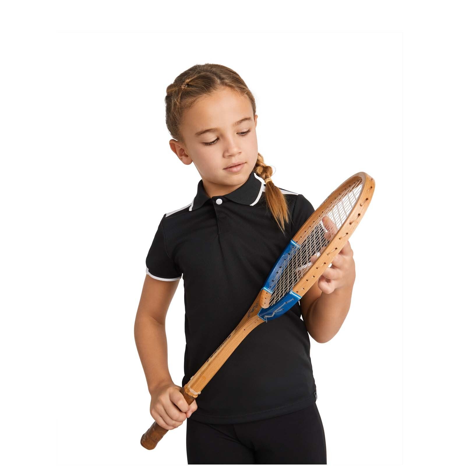Tamil Sport Poloshirt für Kinder - schwarz -  weiss-27