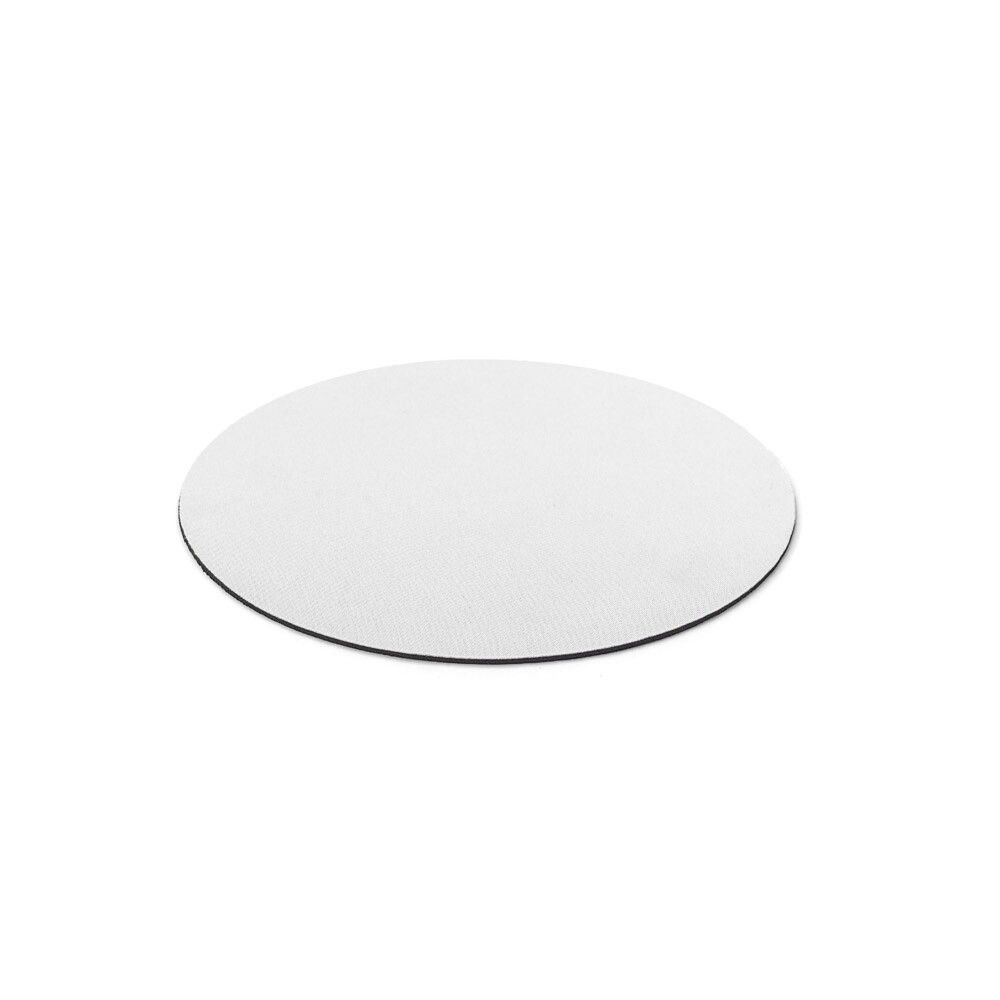 BLAIR ROUND Rundes Mauspad mit Gummibasis - weiß-455