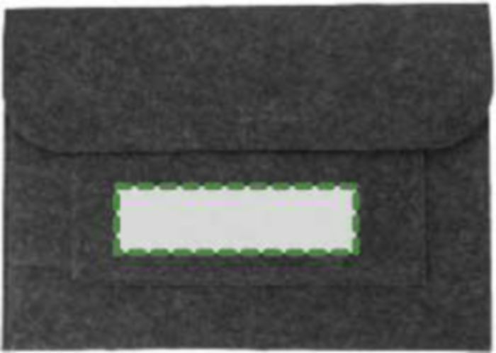Veredelungsposition Tasche auf der Vorderseite