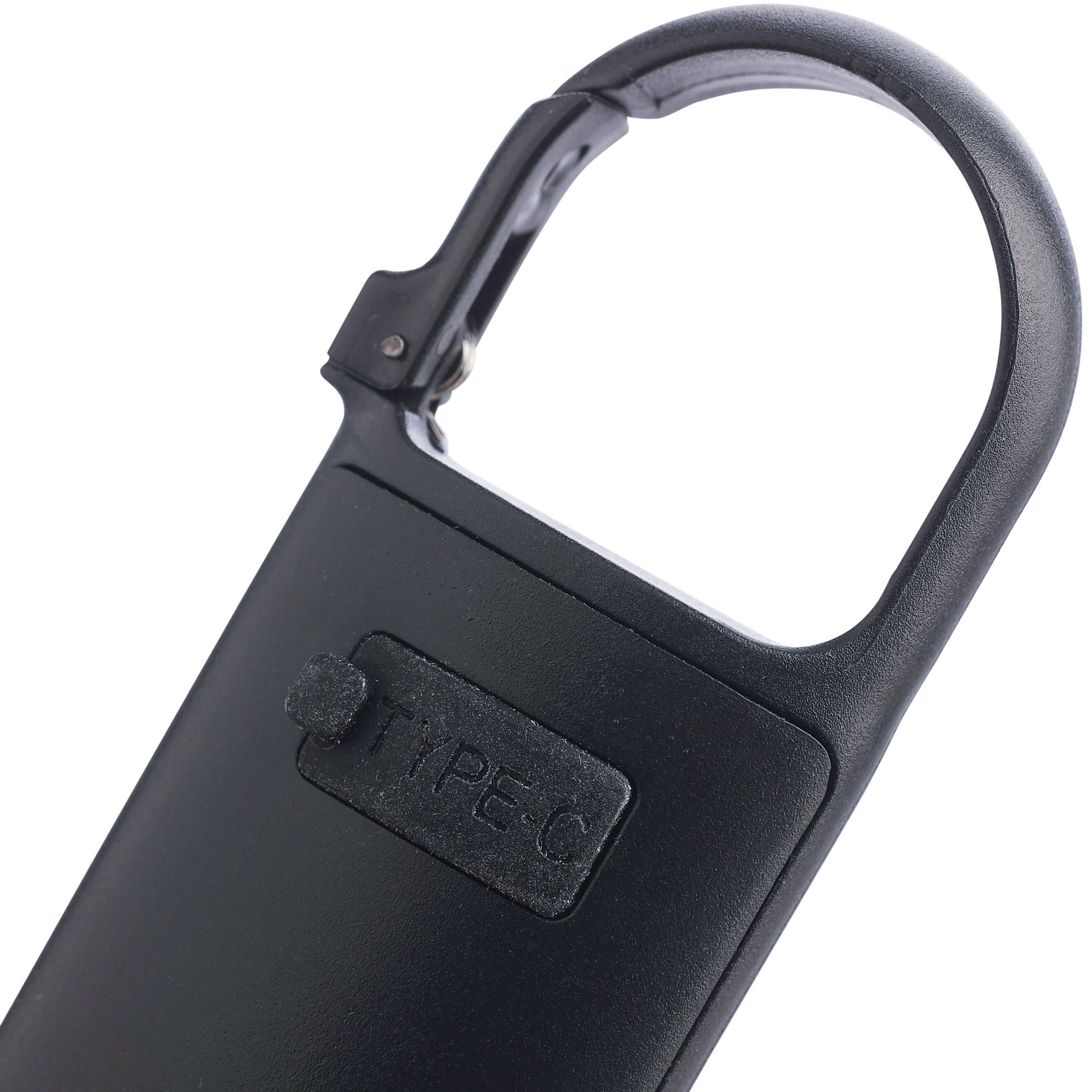 Recycelte ABS Mini-Taschenlampe Zai - schwarz-524