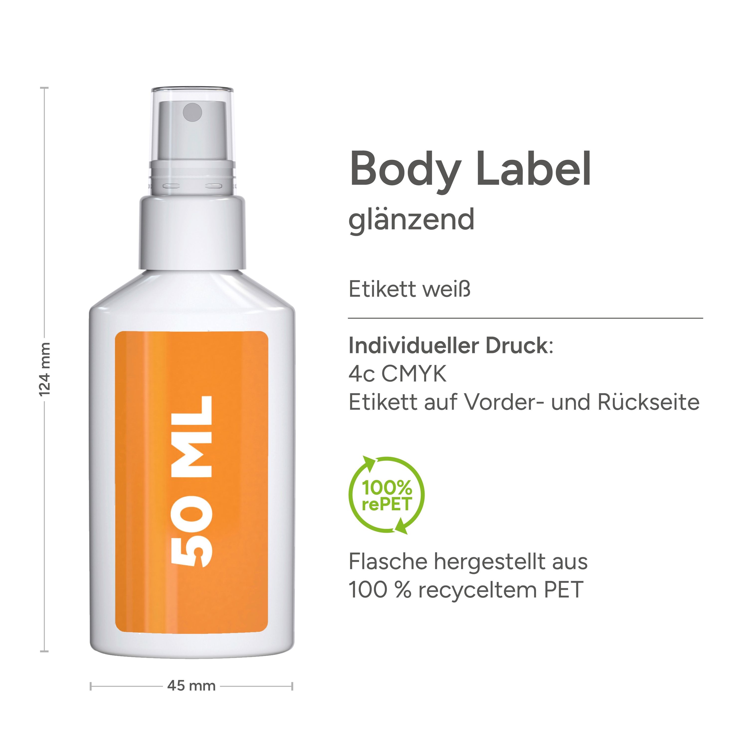 50 ml Spray Sonnenschutzspray LSF 50 Body Label-675