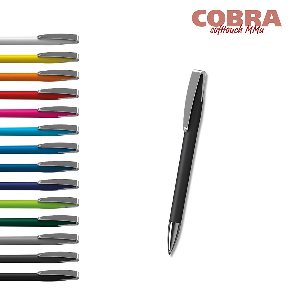 Drehkugelschreiber Cobra softtouch MMn - softtouch hellgrün-212