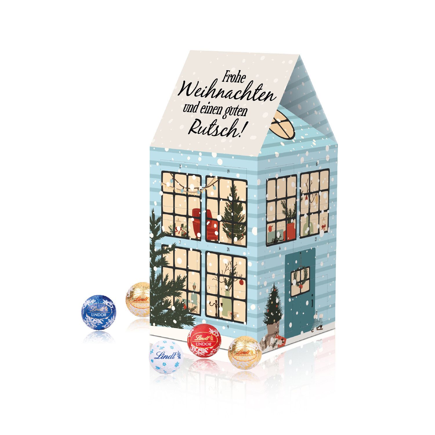 Adventskalender Haus "XL" mit Lindt Schokolade-408