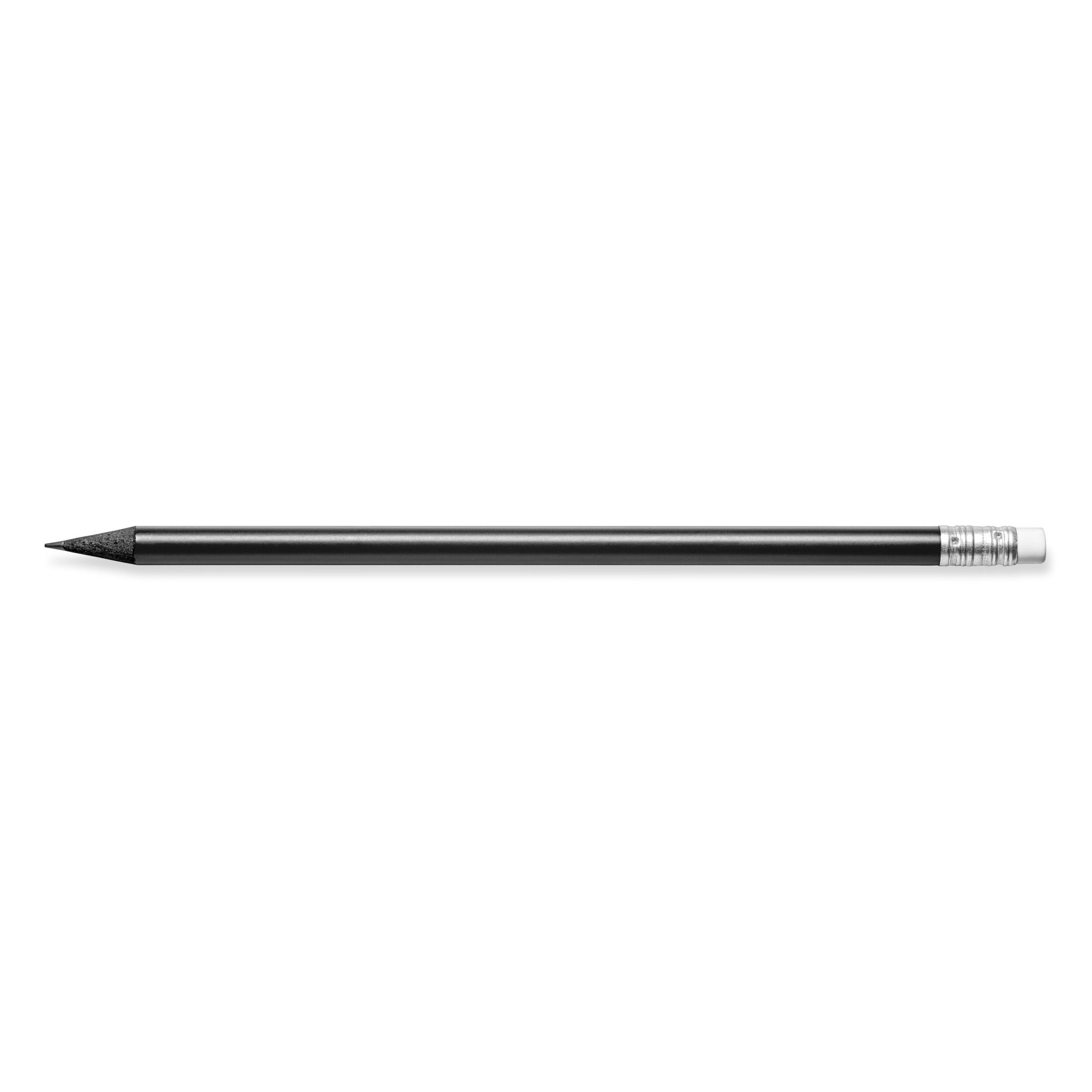 STAEDTLER Bleistift durchgefärbtes Holz mit Radiertip, rund - schwarz-666