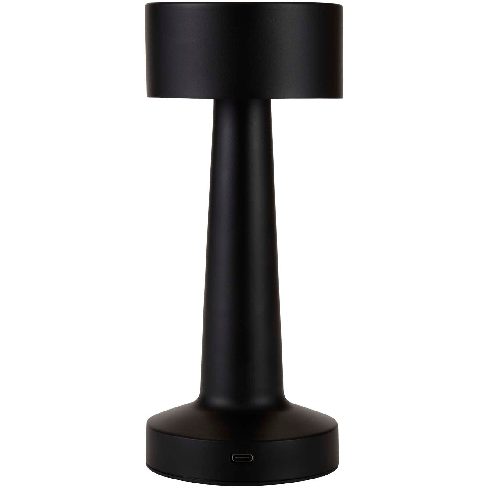 Aludra Wiederaufladbare dimmbare Tischlampe mit 3 Lichtmodi - schwarz-933