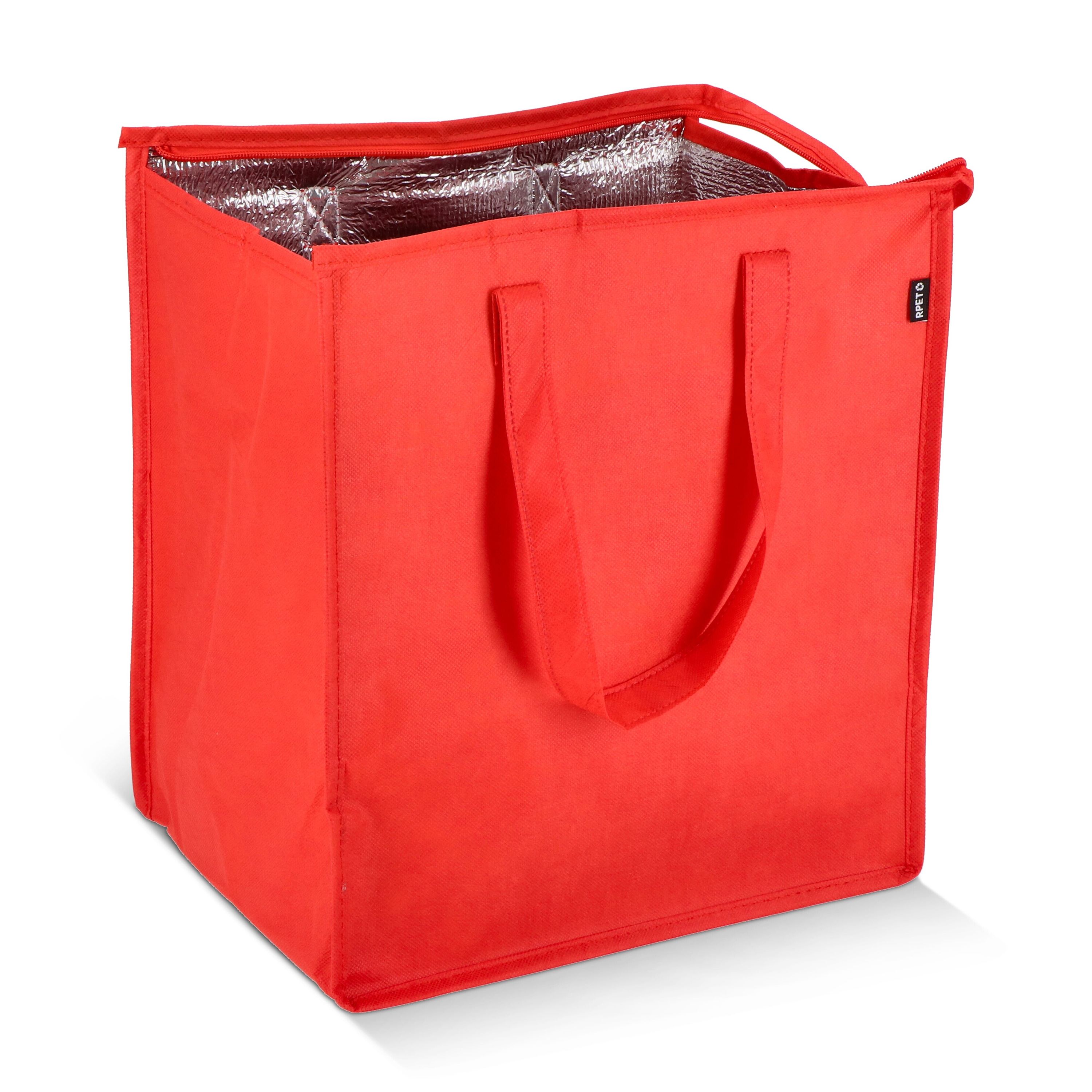R-PET Kühltasche Non Woven 33x 25,5 x 37cm 75g/m² - rot-307