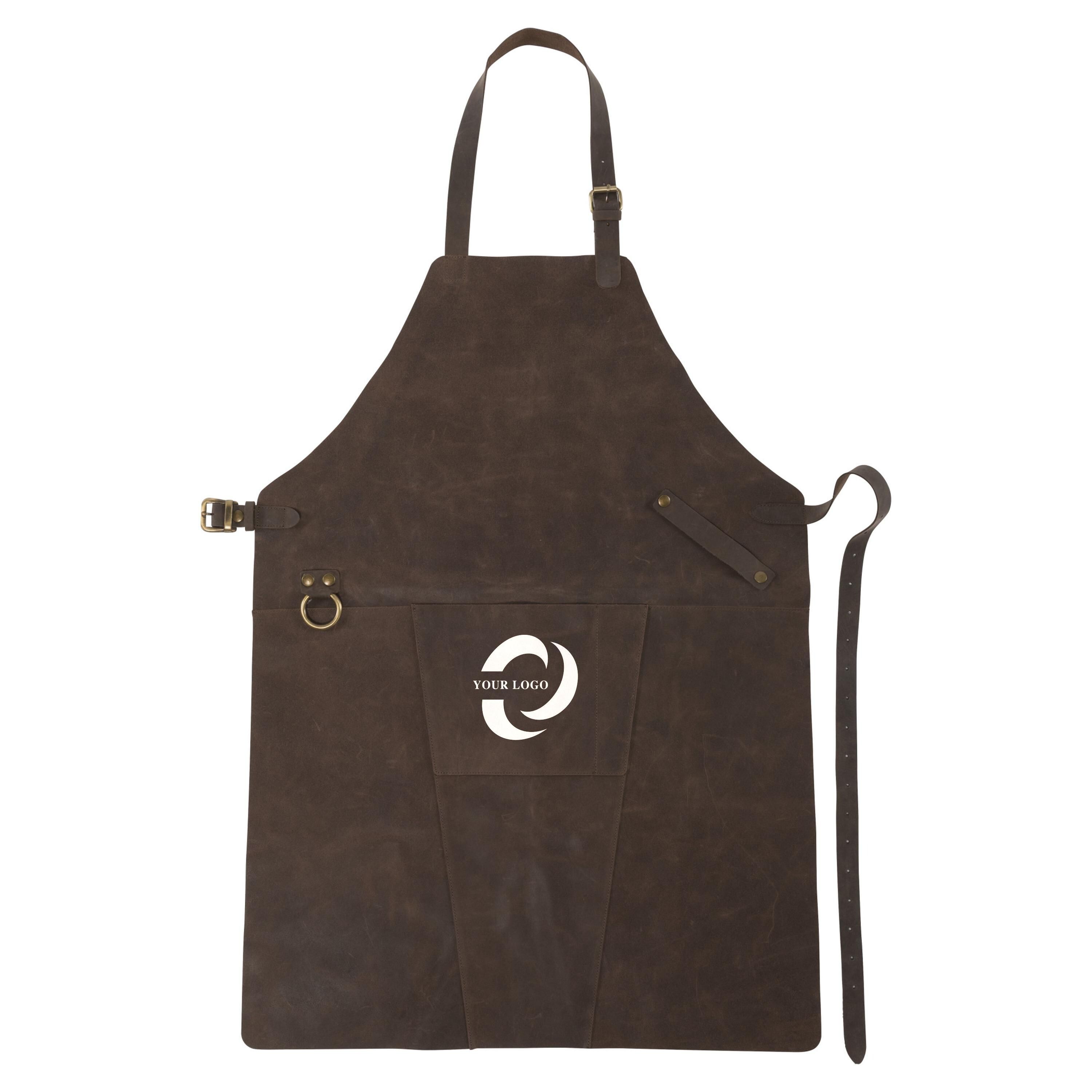 Schürze aus Spaltleder Nori - braun-270