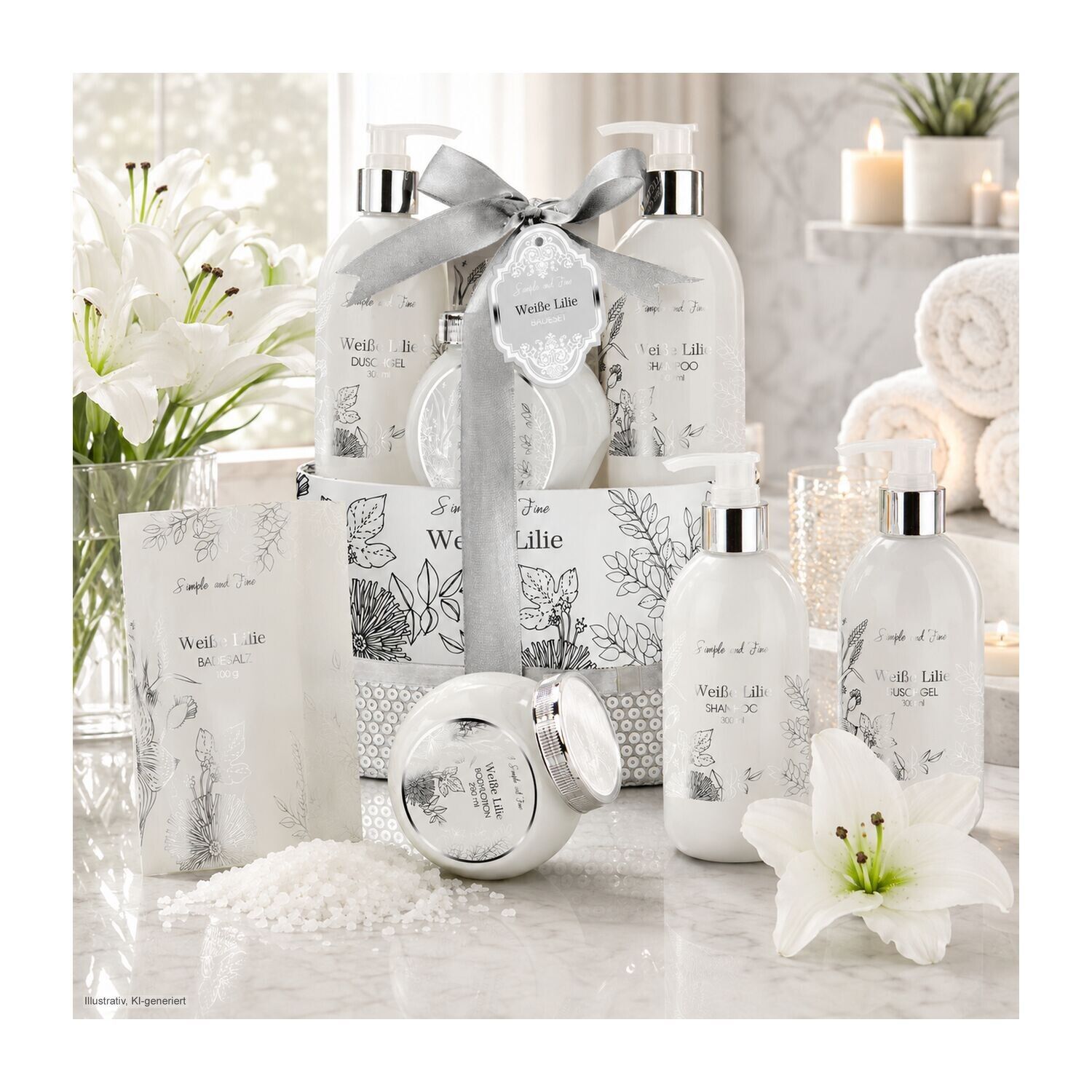 Wellness-Geschenkset: Weiße Lilie-244