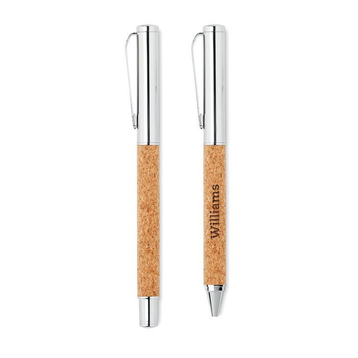 Schreibgeräte-Set Kork QUERCUS - holz-810