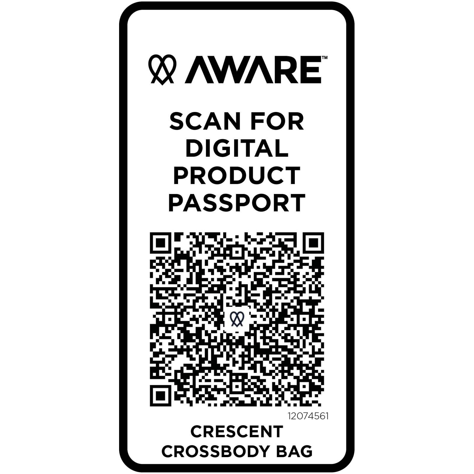 Crescent 500 g/m² Aware recycelte Umhängetasche - grün-281