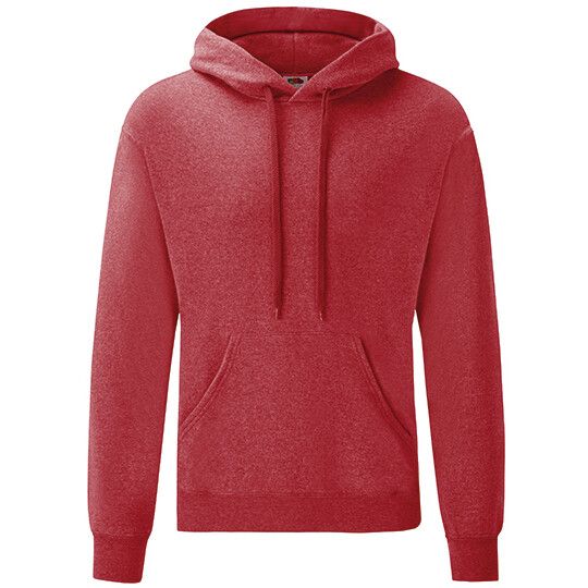 Classic Hooded Sweat - heather red-303