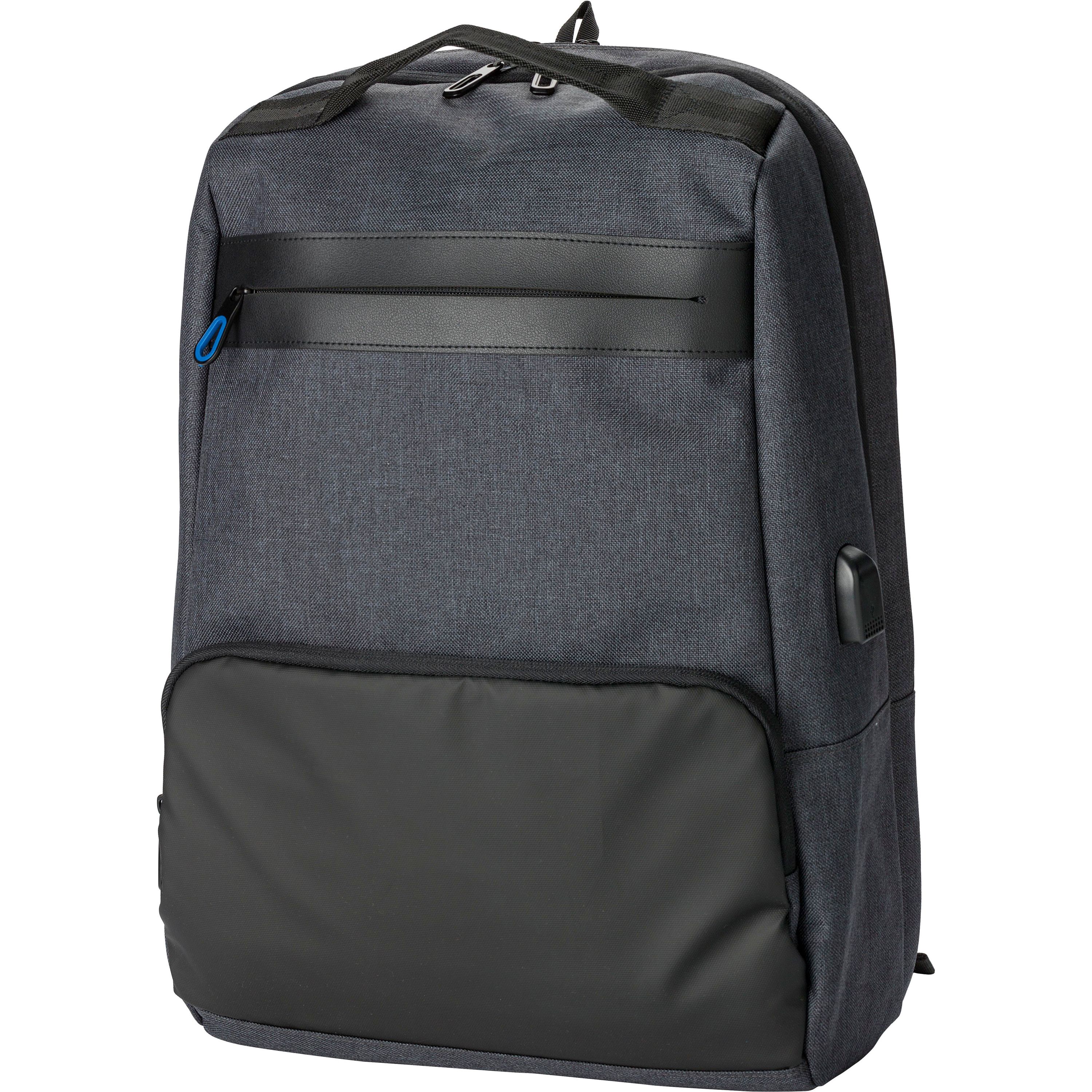 PVC Rucksack mit Anti-Diebstahl Schutz Romy - schwarz-223