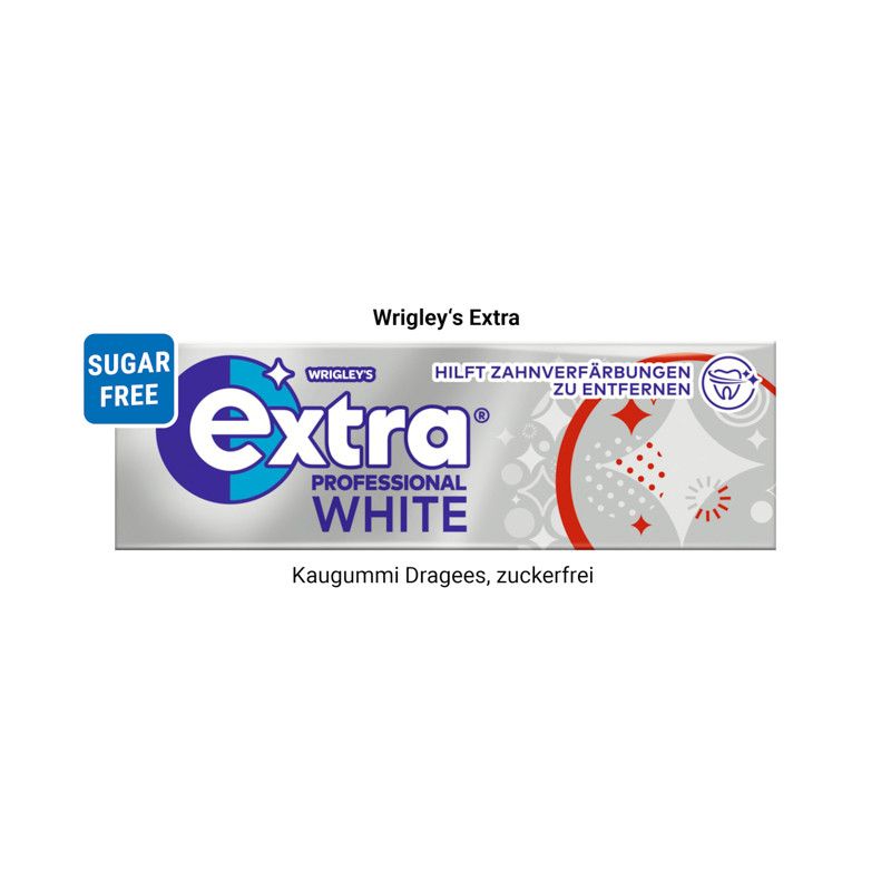 Werbekarte Visitenkartenformat, Extra Professional Kaugummi, zuckerfrei-421