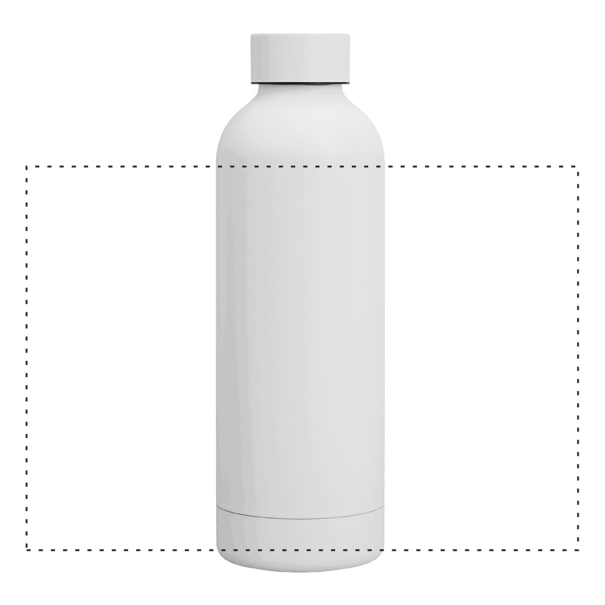 Veredelungsposition mittig um die Flasche