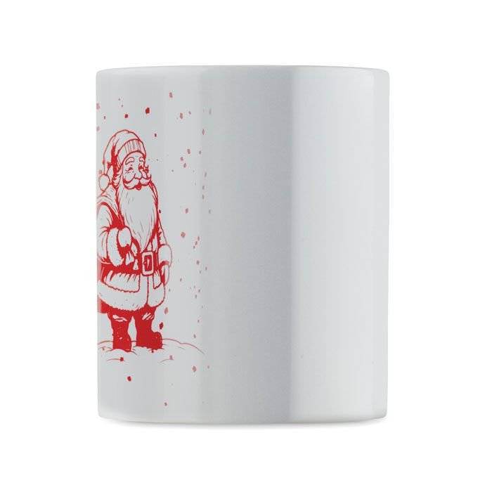 Keramikbecher 300ml FESTIMUG - weiß - rot-177