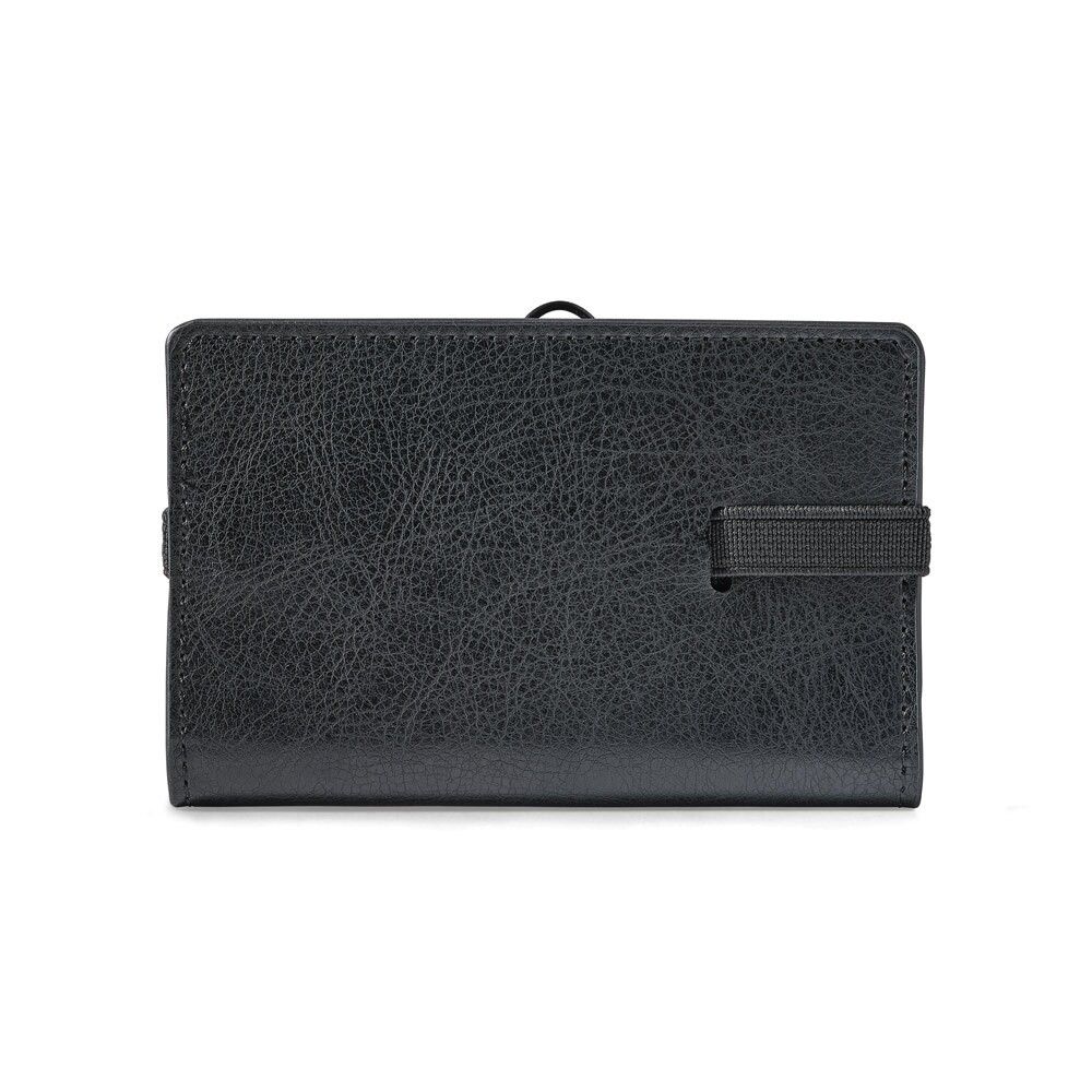GLENN PU-Kartenhalter mit elastischem Verschluss - schwarz-435