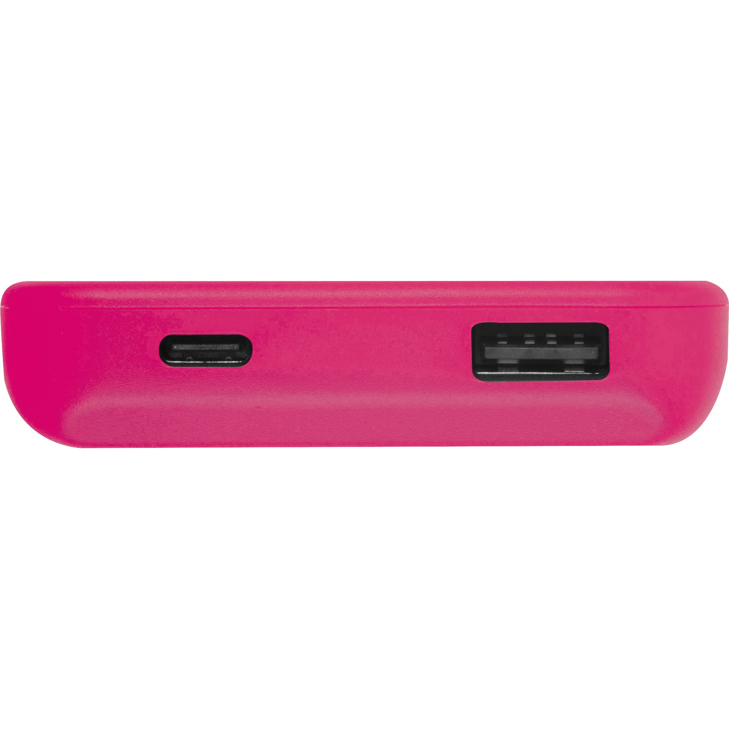 Recycelte Powerbank 10.000 mAh PRESTON - pink-654