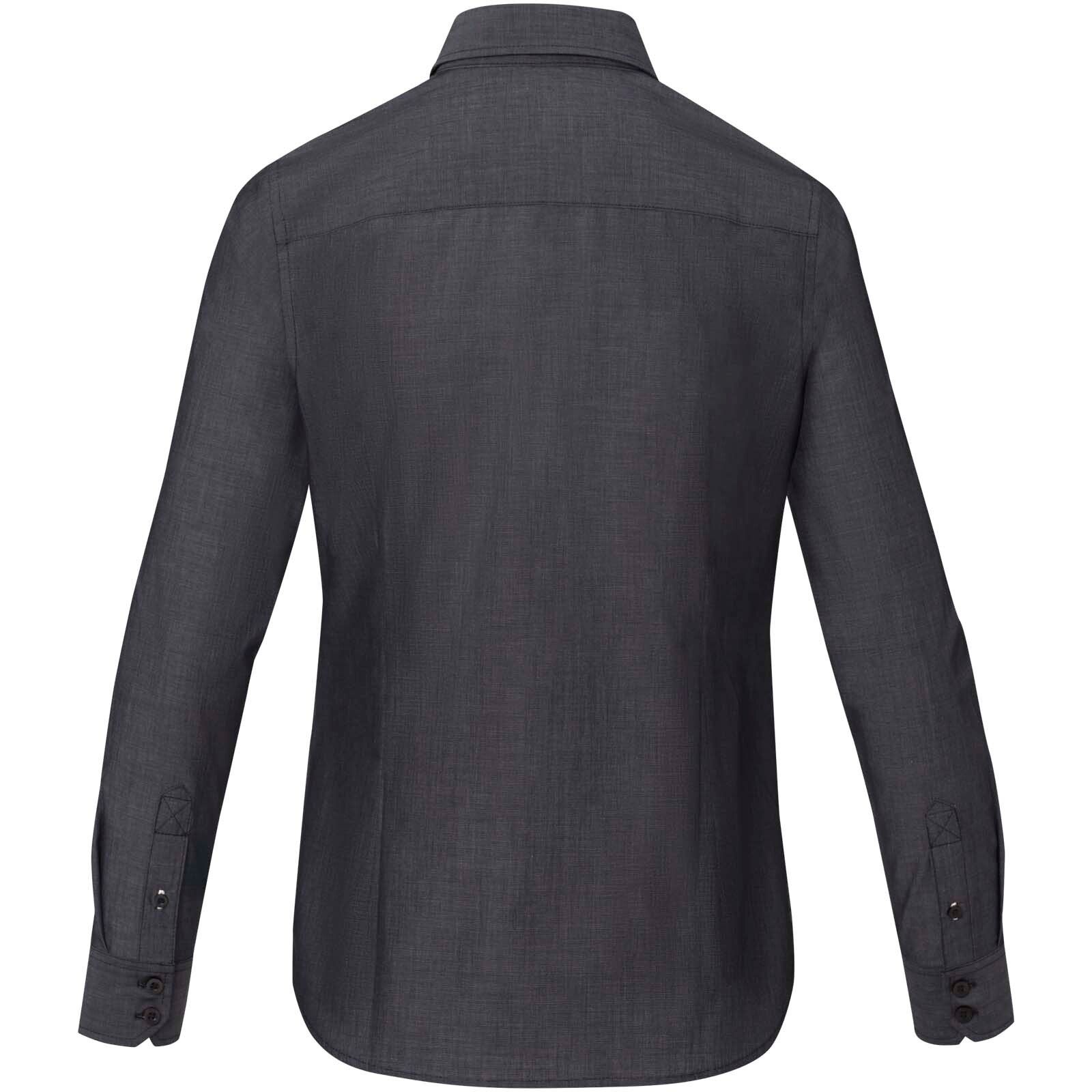 Cuprite Langarm Shirt aus Bio-Baumwolle für Damen - schwarz - L-683