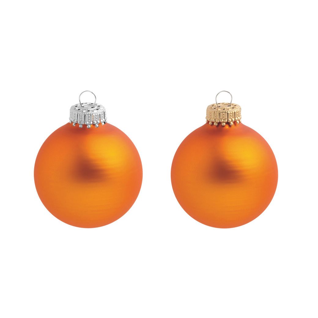 Glaskugel 7 cm (Ø 66 mm) - orange in Lagenverpackung (40 Kugeln pro Lage)-233