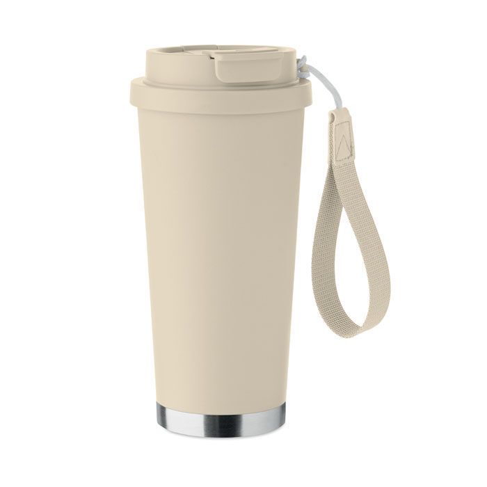 Doppelwandiger Trinkbecher 500m TOPAZ LARGE - beige-994