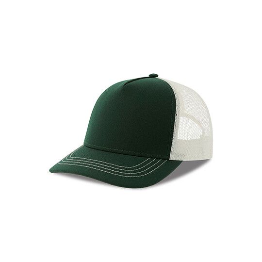 bottle green - white